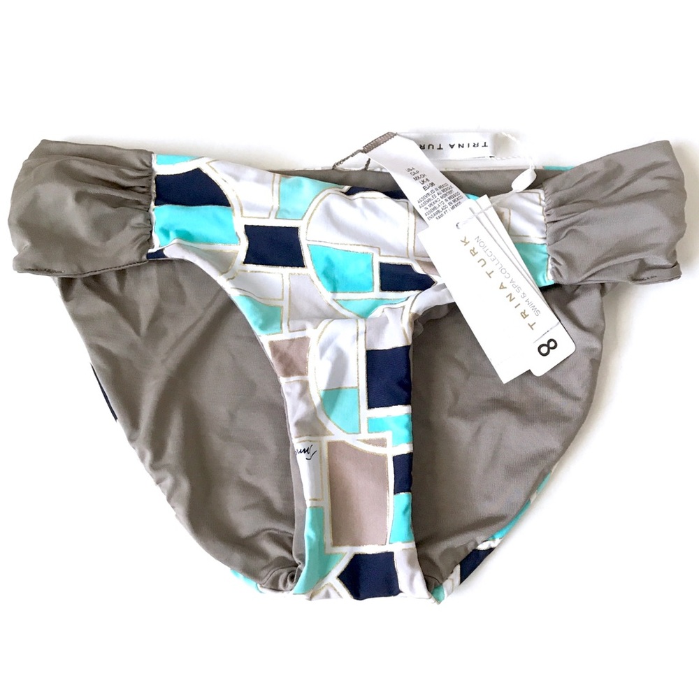 Trina Turk geometric bikini bottoms NWT
